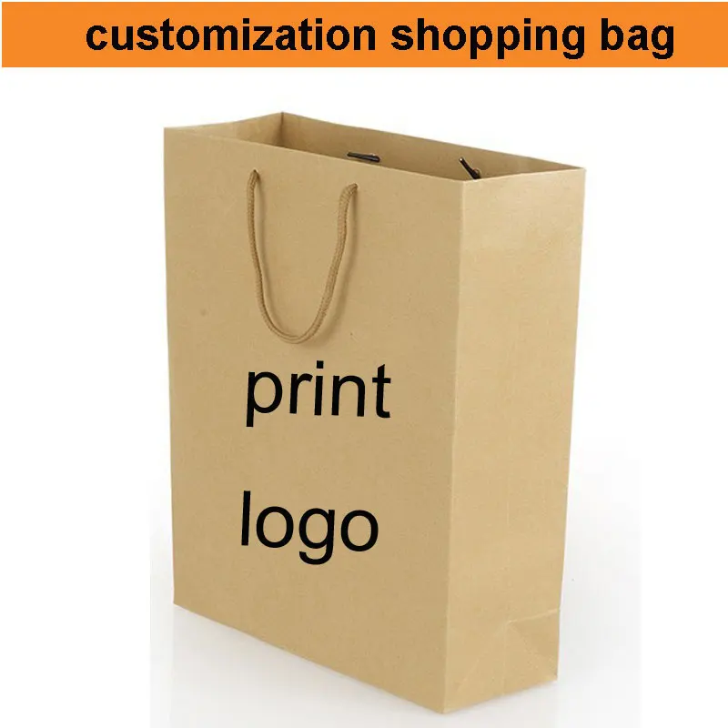 Online 500pcs 50 60 Shipping Cost Custom Paper Bag Logo Kraft Online 500pcs 50 60 Shipping Cost Custom Paper Bag Logo Kraft Print Your Ping Thick Make Design Aliexpress Mobile
