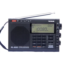 TECSUN PL-600 Цифровая настройка полный диапазон FM/mw/SW-SBB/ФАПЧ стерео Radios приемник (4xAA) PL-600 радио