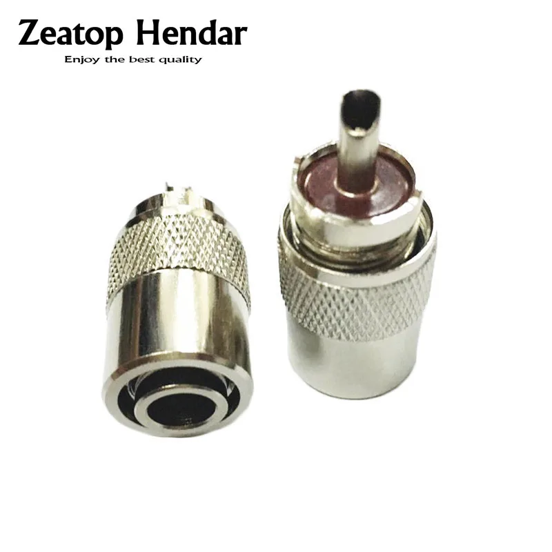 5Pcs High Quality Brass UHF PL 259 Male Solder RF Connector Plug For