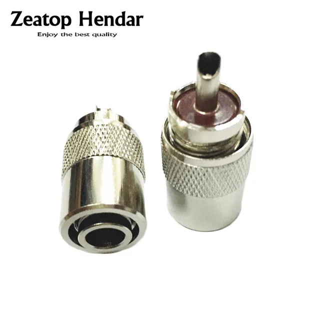 5Pcs High Quality Brass UHF PL 259 Male Solder RF Connector Plug For