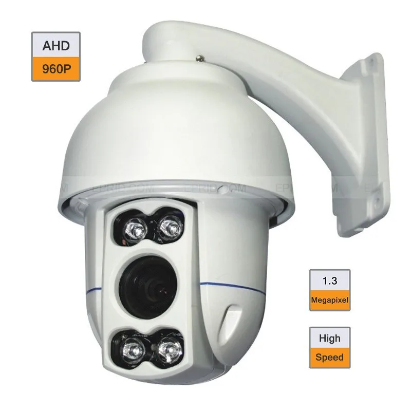

4" Mini 1.3MP 960P HD AHD High Speed Dome PTZ Camera Array IR 10X Zoom
