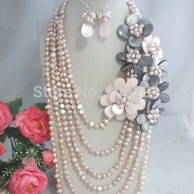 Красивое цветочное ожерелье ручной работы подходит для свадебных ювелирных изделий MN-3662