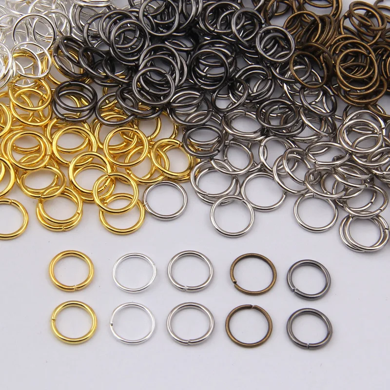 

100g/lot Meetee 4/5/6/7/8/9/10/12mm Iron O Ring Buckle Closed Metal Loop Rings DIY Bag Part Accessories