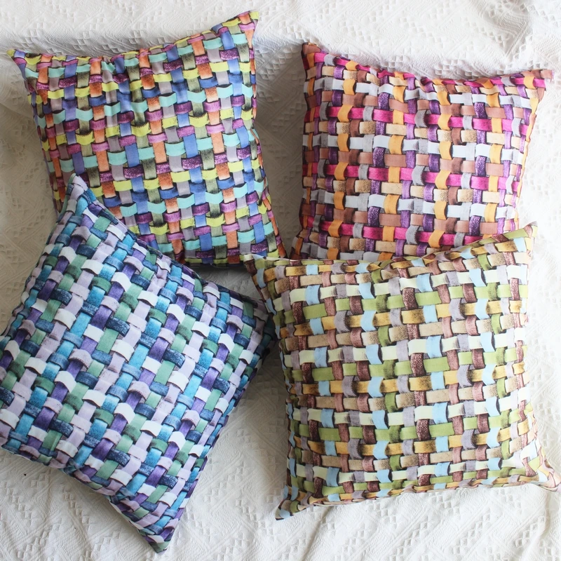 

3D effect Double printing cushion cover sofa home decor pillow cases Visual Deception