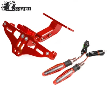 

Motorcycle Rear License Plate Mount Holder and Turn Signal Light For YAMAHA YBR125 YBR 125 2005-2014 2006 2007 2008 2009