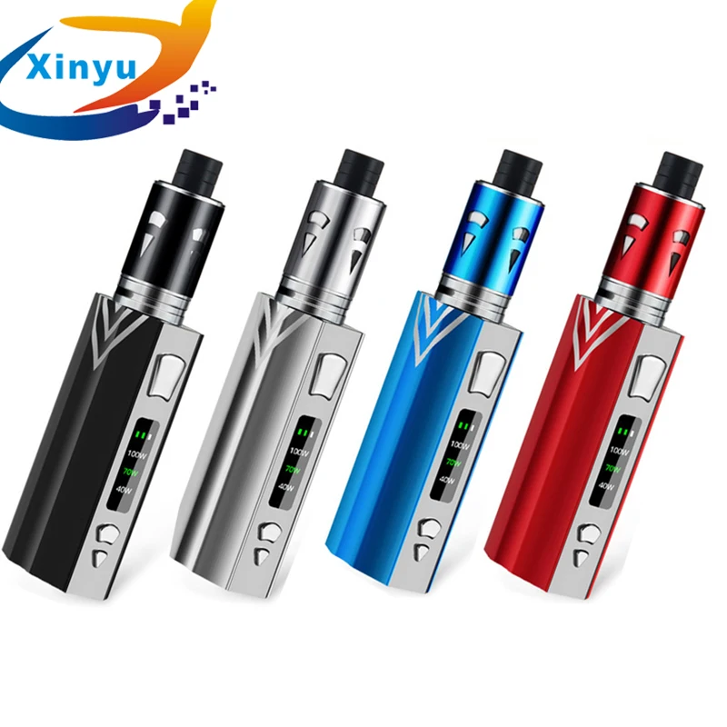 2PC Original JXS008 100w Starter Kit 2000mah Vaporizer Kit Shisha vape Pen Hookah Metal Body 3.5ml vape Electronic Cigarette KIT