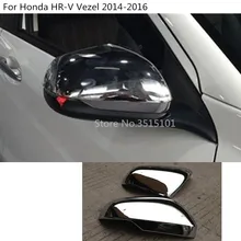 car styling back rear view Rearview Side Door Mirror Cover stick trim frame 2pcs For Honda