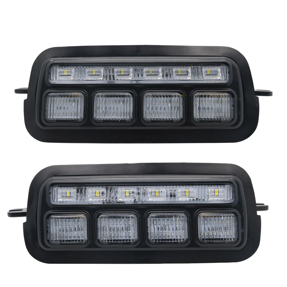 

2pcs 4X4 turn signal with daytime running lights For Ladaniwa. Can be used for Lada 1995+