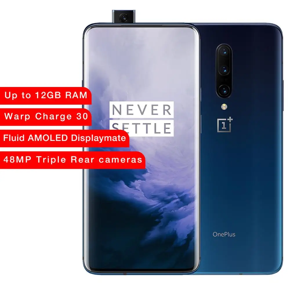 

Oneplus 7Pro Smartphone Up to 12 GB RAM 256GB ROM Pop-up Camera 6.67Inch Amoled Snapdragon 855 Dual Speakers UK Version