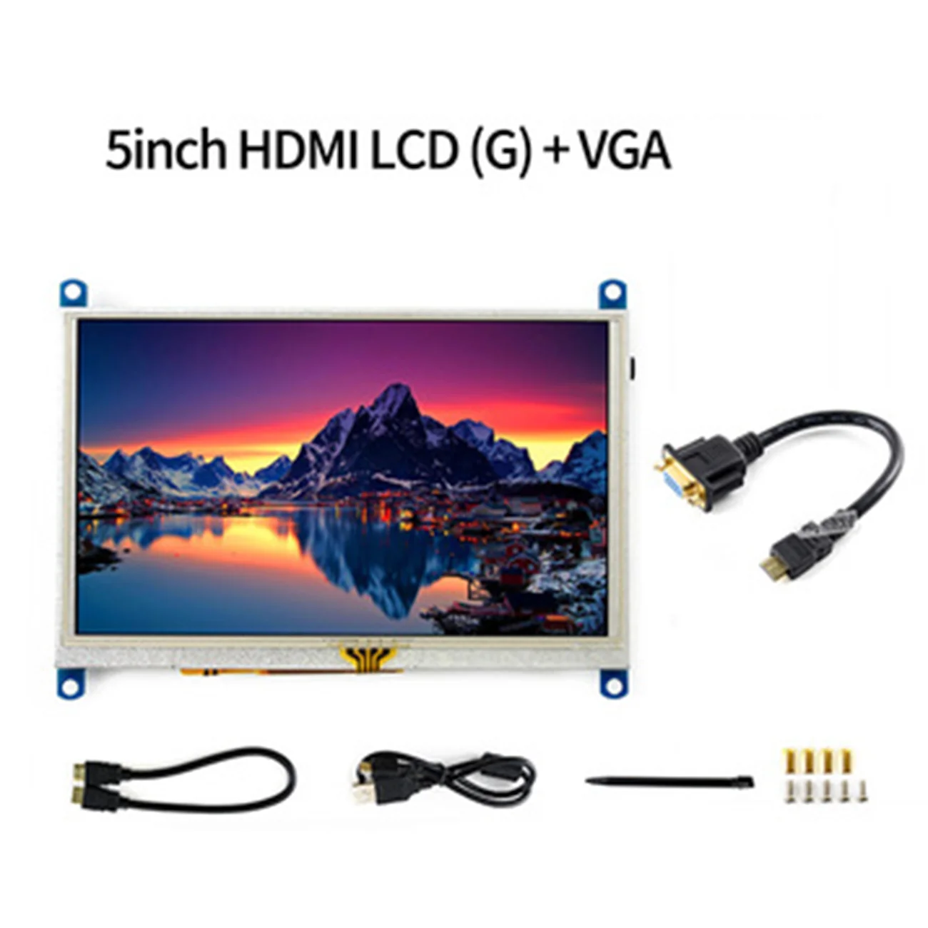 4,3 дюймов 5 дюймов 5,5 дюймов 7 дюймов 10,1 дюймов HDMI емкостный экран 800x480 1024*600 1280x800 ips экран для Raspberry Pi для Zero