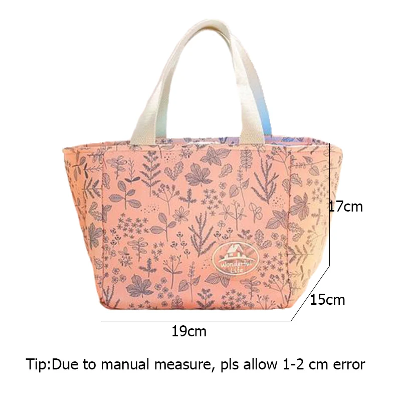 Baby Insulation Milk Bottle Bags Portable Flower Baby Care Mummy Food Infant Breast Milk Keep Warm Beach Vacation Tote BB5105 (26)