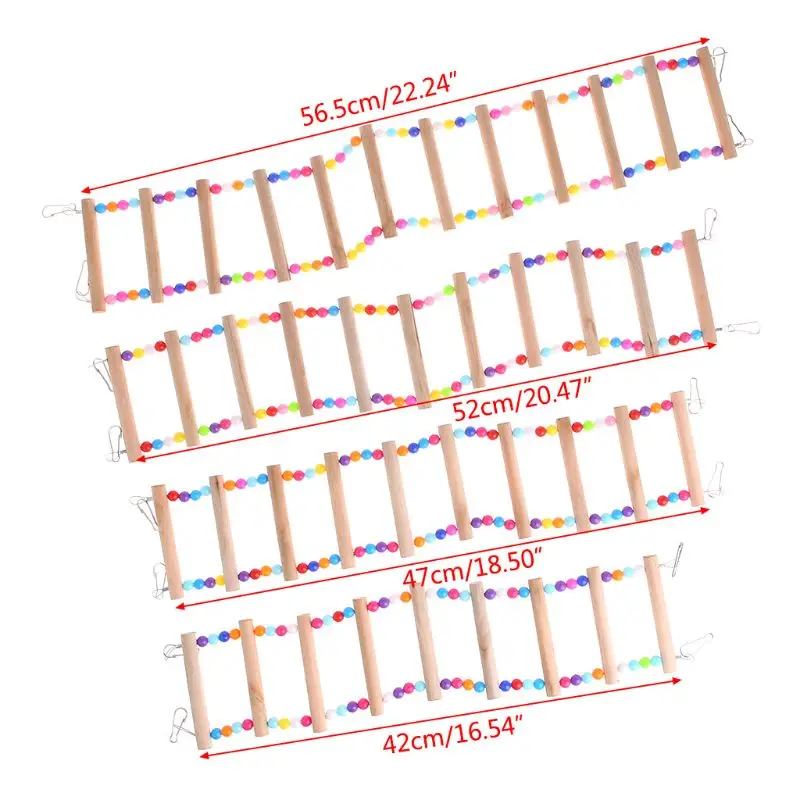Для попугая домашней птички деревянная лестница подъем канатной хомяк игрушечная веревка попугай укусов портупея волнистый попугай дома