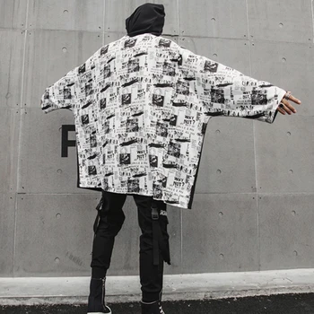 

Oversized Hip Hop Hoodie Mens Swag Graffiti Print Plus Size Modis Sweatshirts Men High Street Man Hoodies Harajuku Patchwork Rap