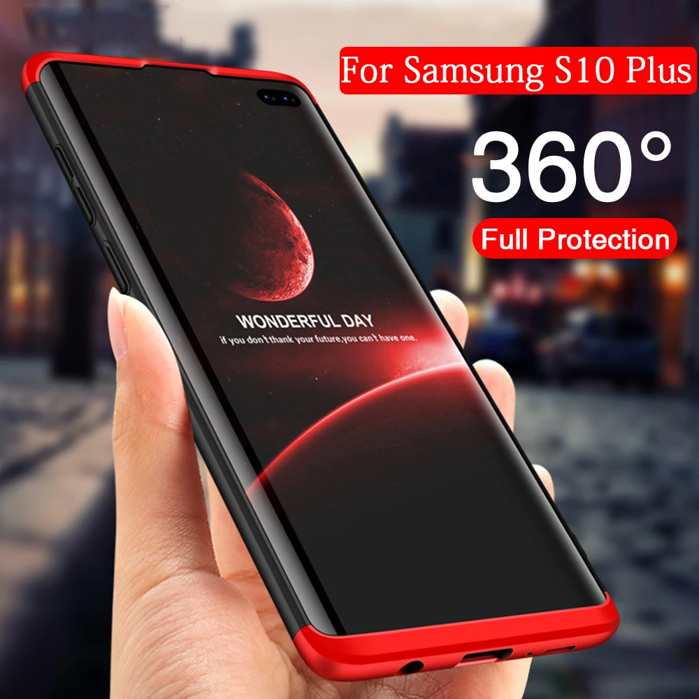 

Full Case For Samsung S10 Plus Case Cover Hard Phone Case For Samsung Galaxy S10 Plus S9 Plus Note 9 Case Coque For Samsung S10