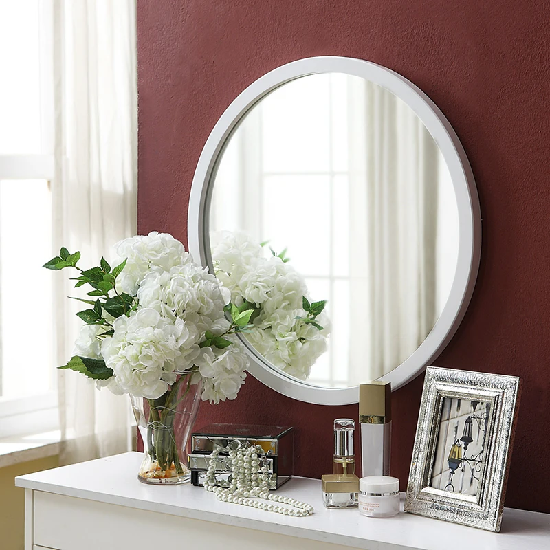 Новинка! Европейское круглое настенное зеркало ртутное зеркало может быть настроено для ванной комнаты или спальни Элегантный Модный домашний декор