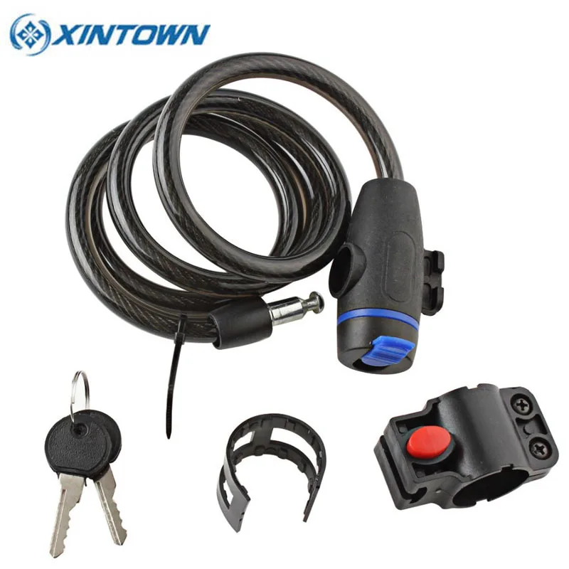 

XINTOWN Universal Portablebike Bike Locks Bicycle Lock Anti-TheftHeavy Duty Coil Combination Security Lock Steel Wire Safe