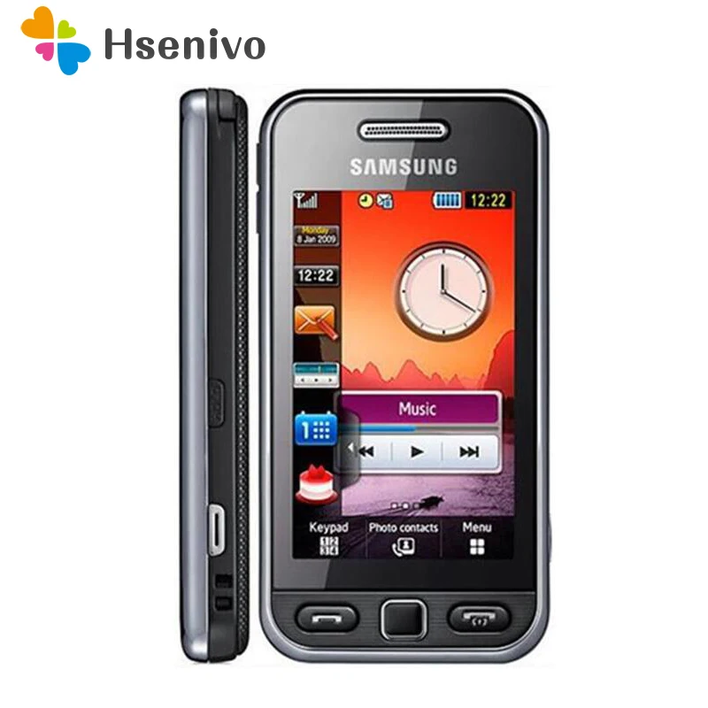 100% Оригинальный разблокированный сотовый телефон Samsung S5230 с сенсорным экраном 3 0