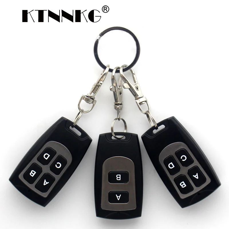 

3 Pcs Waterproof Remote Control 433 MHz SMART HOME Wireless Transmitter 1/2/3/4 Buttons EV1527 Learning Training Model