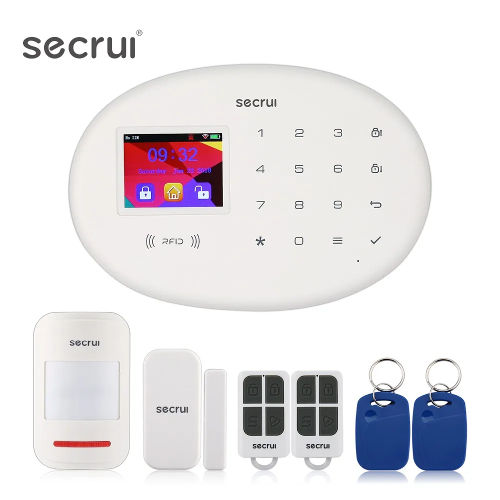 

Alarm System For Home Security Gsm Wifi Wireless Security Alarms Car Home Alarm House Escape Room Residential Alarm Keychain W20