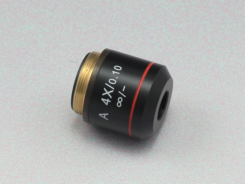 

4X Metal Infinity Achromatic Objective Lens for Olympus Biological Microscope