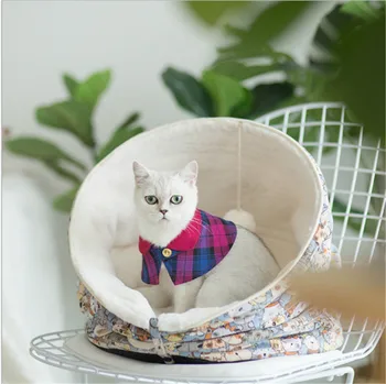 

Barrel shape Cat Bed House Mat Deformable Polymorphous Cat House Rabbit