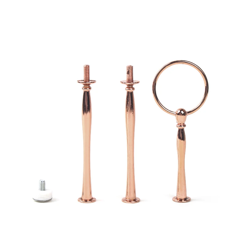 Wholesale Metal Cake Stand Handle Cake Stand Fitting 3 Tier Cake Stand