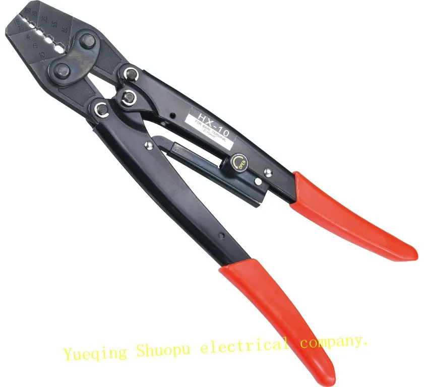 

HX-10 japanese style crimping piler for terminal 1.5-10mm2 CRIMPING PLIERS RATCHET crimping tools