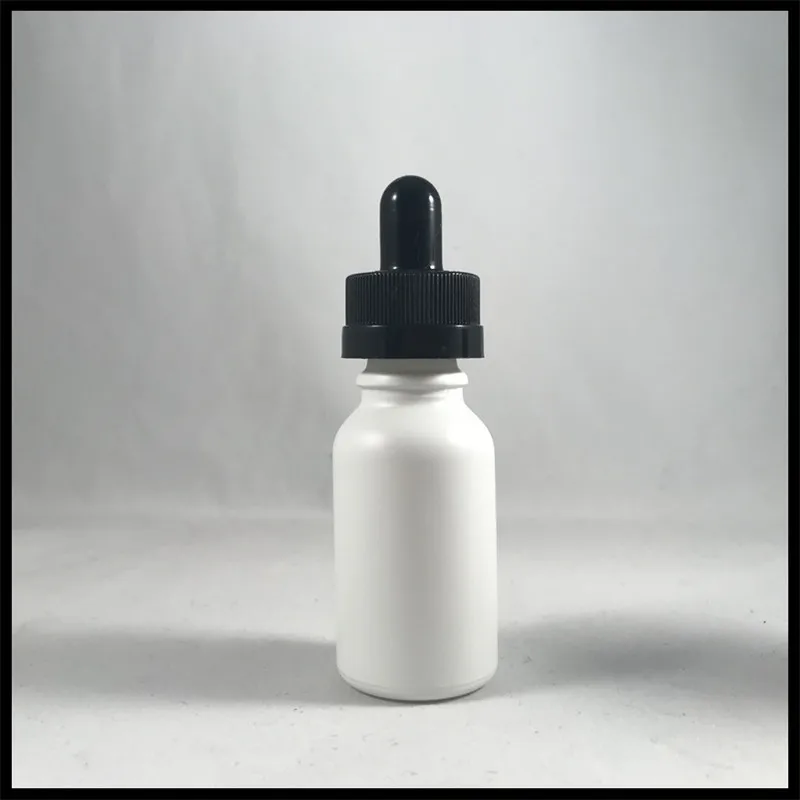 Пустой Стекло контейнер для бутылок 15 мл матовое белый эфирное масло бутылки с восковыми Кепки