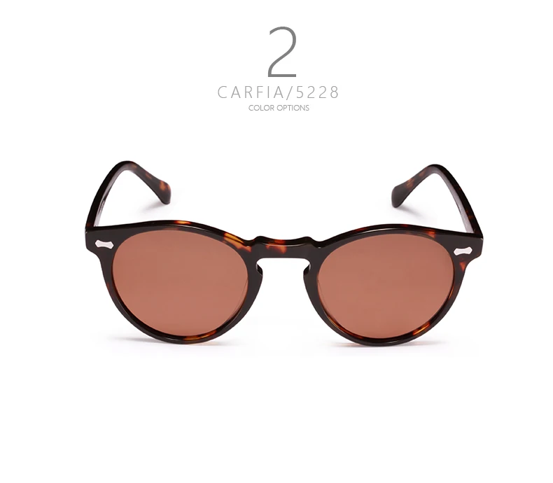 Carfia, брендовые, дизайнерские, поляризационные солнцезащитные очки, Gregory Peck, винтажные, Ретро стиль, солнцезащитные очки для женщин и мужчин, Круглые, солнцезащитные очки,, UV400, 5288