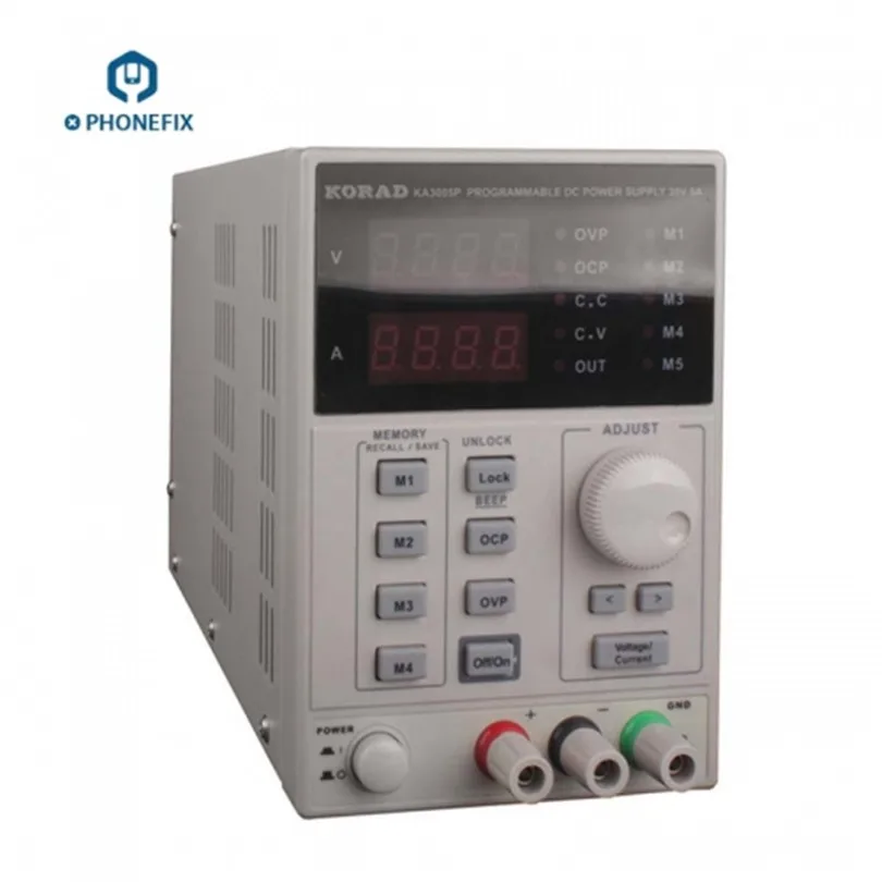 

KORAD KA3005D Adjustable Digital Programmable DC Power Supply Laboratory Power Supply 30V 5A + Multimeter Probe For Phone Repair