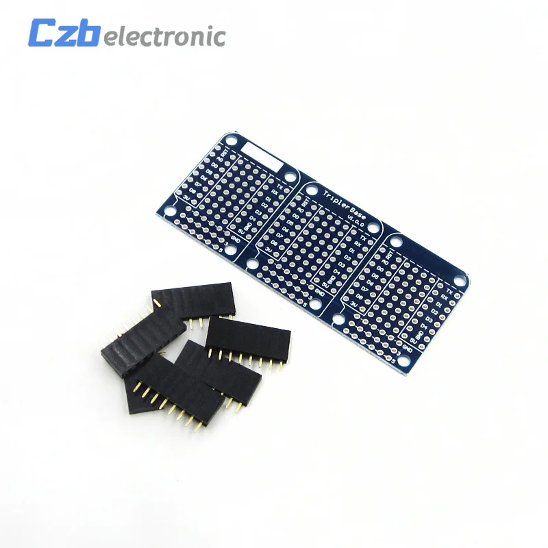 HS13B024 Free shipping Dual Triple Shield NodeMcu lua mini Wemos D1 Mini IOT ESP8266 For Arduino Shield (6)