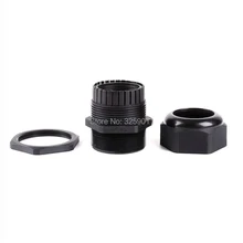 1 шт. Кабельные втулки PG 63 черно-белые водонепроницаемые регулируемые нейлоновые разъемы соединения с прокладками 42-50 мм для электроприборов