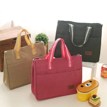 

Fashion Portable Cooler Lunch Bag Thermal Insulated Women Men Kids Travel Tote Handbag Large Food Picnic Lunch Box Bag