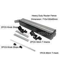 DHL Woodworking Tools Heavy Duty Router Fence + 3PCS T-tracks + 4PCS Knob Stops JF1166