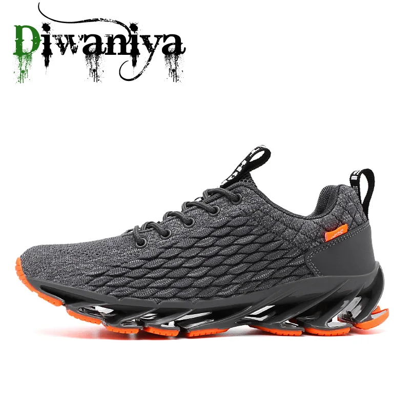 Goedkoop Diwaniya 2019 Nieuwe Lente Herfst Hoge Kwaliteit Mannen Loopschoenen Voor Outdoor Comfortabele Mannen Trianers Sneakers Mannen Sportschoenen