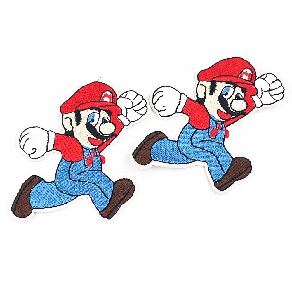 1 шт. гриб из Super Mario bros одежда в мультяшном стиле вышитые патч железа на пришиван