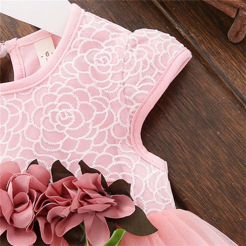 2019 New cute Toddler Baby Girls Summer Floral Dress Princess Party Wedding Tulle Dresses baby show gifts (18)