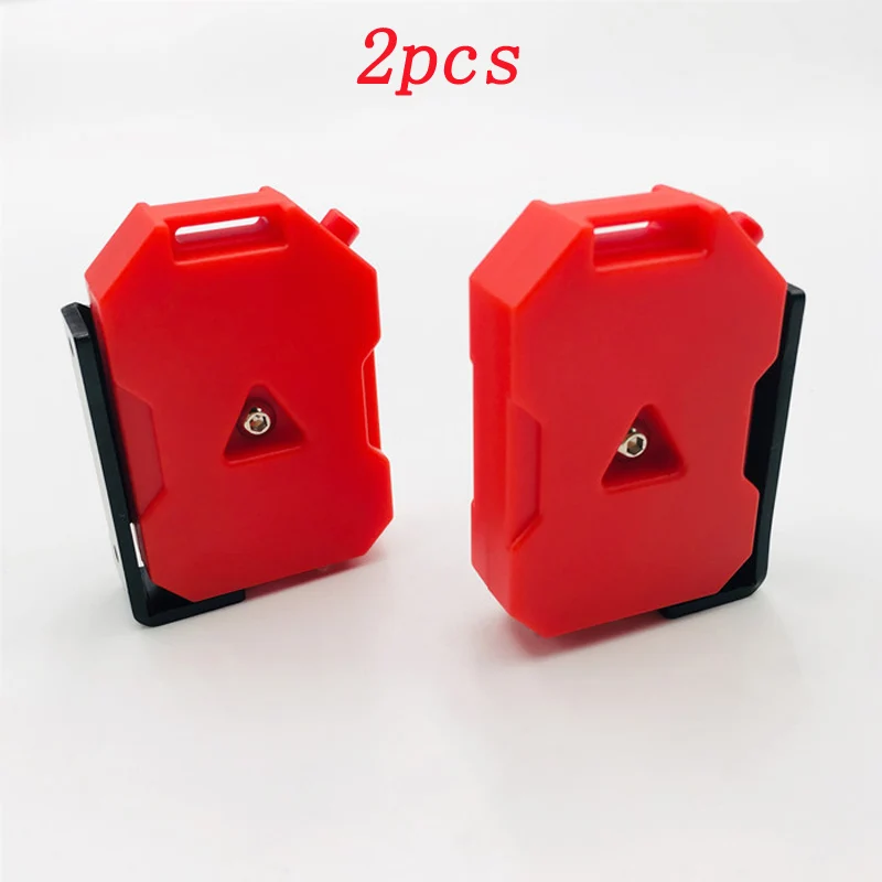 

2pcs 1/10 RC Model Cars Simulation Spare Fuel Tank ABS Oil Bottle with Screw Bracket for DIY Decoration Container