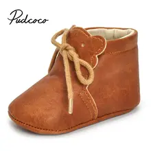 Кожаные новые классические спортивные кроссовки для новорожденных мальчиков и девочек, обувь для первых шагов, мягкая нескользящая подошва для малышей 0-18 месяцев