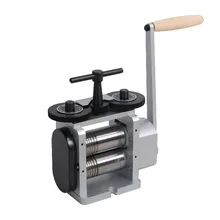 Золотистый, серебристый, металлический латунный ролик из меди комбинированная прокатная мельница, 110 мм рулонов, ручная прокатная мельница