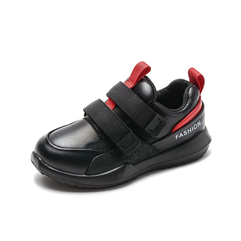 

Children's black Casual Shoes 2019 Spring Autumn Boys Leisure Leather Shoes Rubber Toddler Boys Genuine Leather Children's Shoe