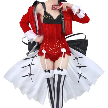 

Anime! Hakata Tonkotsu Ramens Lin XianMing Cross-dresser Red Sexy Dress Uniform Cospaly Costume For Halloween Free Shipping