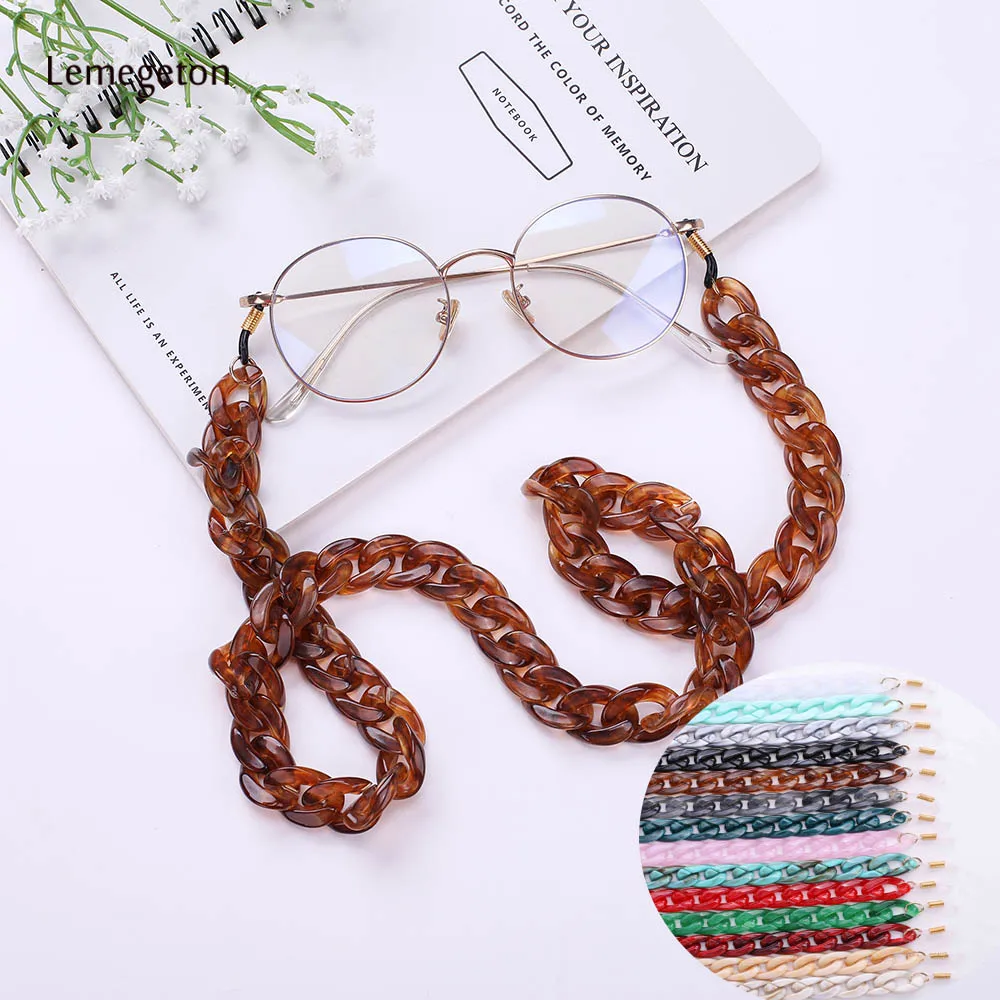 

Acrylic Glasses Chain Cord Sunglasses Strap Chain & Largands Eyeglass Chain Anti-slip Sunglasses Cord Holder Neck