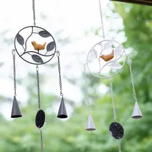 European wrought iron wind chime pendant style Metal Wind Chime with Birds Garden Outdoor Decor Wind Chime Bell European wrought iron wind chime pendant style Metal Wind Chime with Birds Garden Outdoor Decor Wind Chime Bell