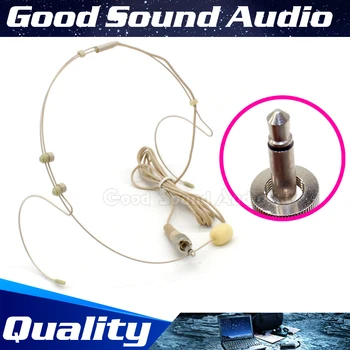 

3.5mm Screw Thread Lock HeadWorn Mic Earhook Headset Microphone Headband Mike Mikrafon For Wireless System Bodypack Transmitter