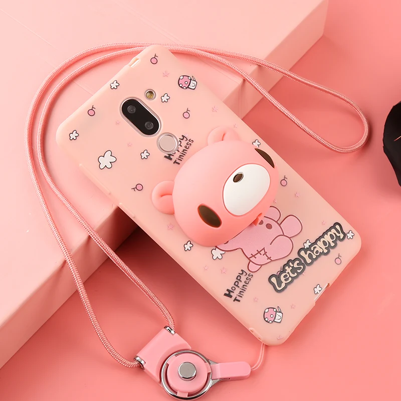 imágenes para Para huawei honor 6x case con cordón 2in 1 3d de dibujos animados lindo case para huawei honor 6x case tpu equipada con número de seguimiento imágenes para Para huawei honor 6x case con cordón 2in 1 3d de dibujos animados lindo case para huawei honor 6x case tpu equipada con número de seguimiento