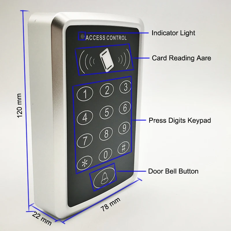 RFID 125 кГц или 13 56 МГц Бесконтактная карта Rfid система контроля доступа EM клавиатура