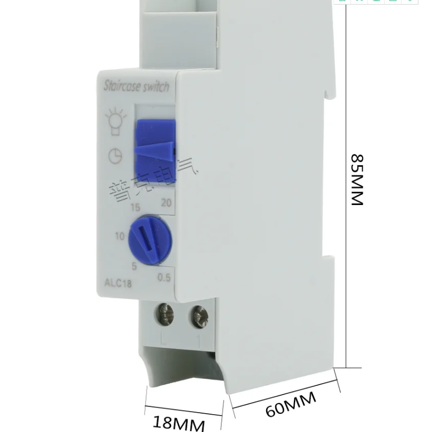 Выключатель для коридора ALC18 HC18 DHC18 коридор реле времени лампа для лестницы реле времени 220 v-240 v 16a IP20