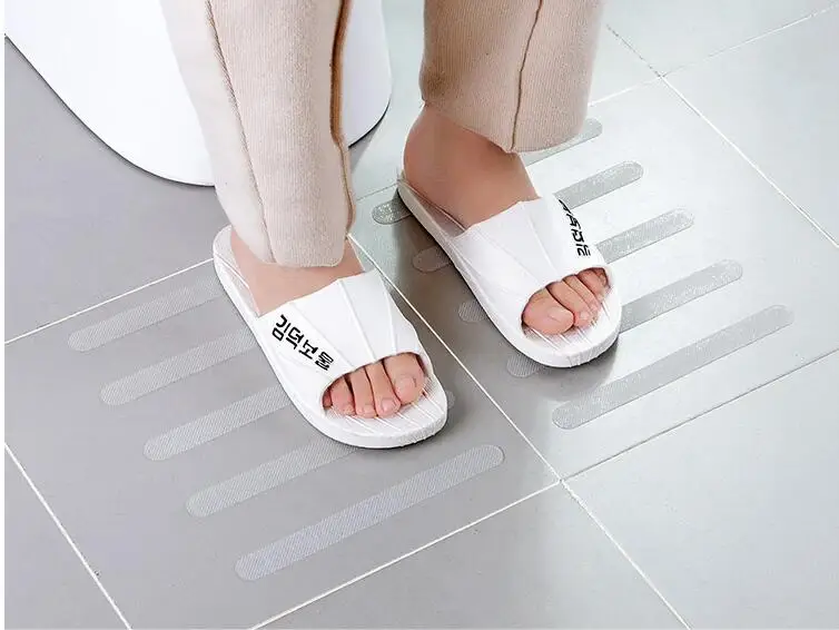 Tiras antideslizantes para bañera, productos para el hogar, antideslizante  para pegatina Suelo de escalera, suministros convenientes para baño, varios  colores - AliExpress