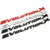 1 UNIDS 3D Coche Insignia Emblema Cromado Decal Sticker pegatinas Logotipo Trasero Evolution X Para Lancer Car Styling
